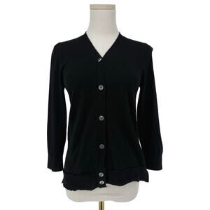 Marc Jacobs Black Cashmere Silk Blend Cardigan Sweater Women’s S Y2K Designer